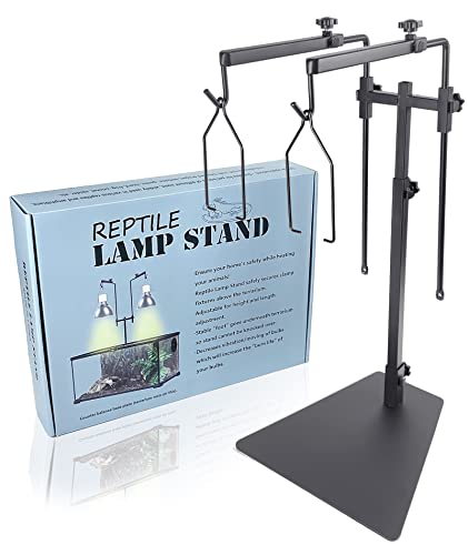 Adjustable Reptile Dual Heat Lamp Stand