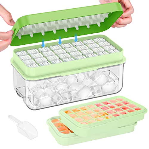 PHINOX Ice Cube Tray With Lid and Bin