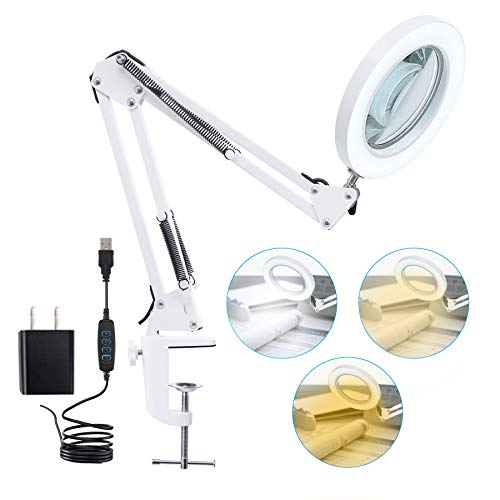 Versatile LED Magnifying Lamp for Close Work and Crafts