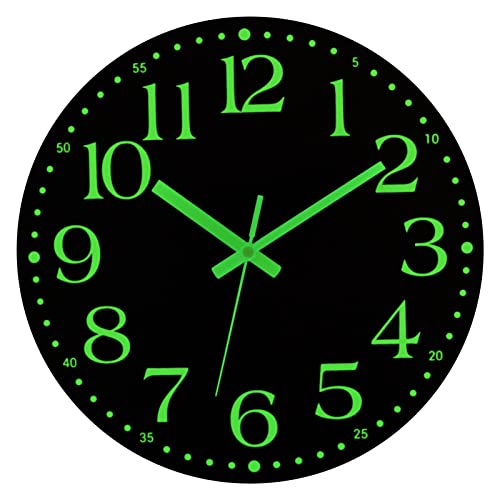 Foxtop Luminous Wall Clock - Silent, Decorative, and Easy-to-Read