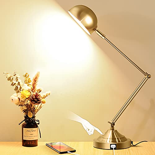 Architect Gold Desk Lamp Dimmable