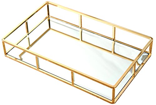 Gold Dresser Ornate Tray Mirror