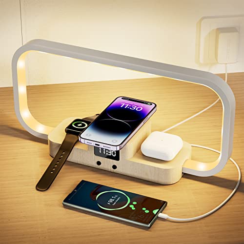 Liels Bedside Lamp with Wireless Charger