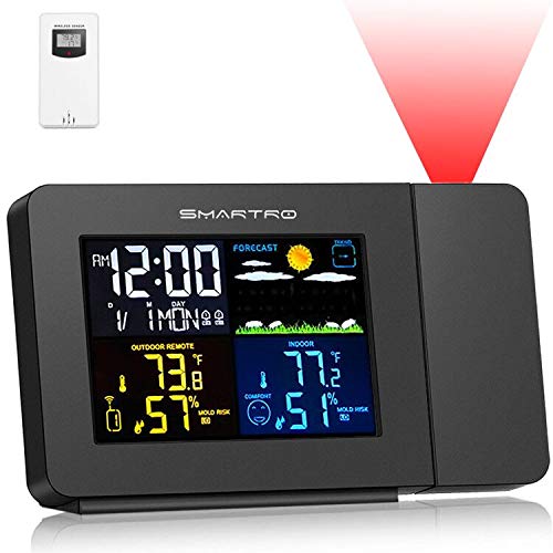 SMARTRO SC91 Projection Alarm Clock with Weather Station