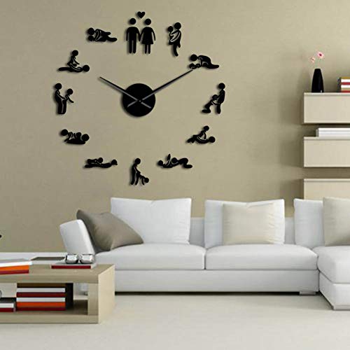 WFUBY DIY Decorative Wall Clock - Large Art