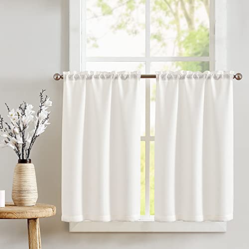 jinchan White Tier Window Curtain Set