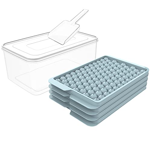 Toobimen Mini Ice Cube Trays - Easy Release, Rapid Cooling, Food-Grade