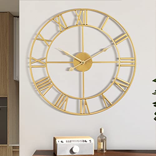 Large Retro Roman Numeral Wall Clock