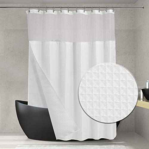 ALYVIA SPRING Waffle Weave Shower Curtain Set