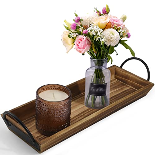 Wooden Candle Tray with Handles