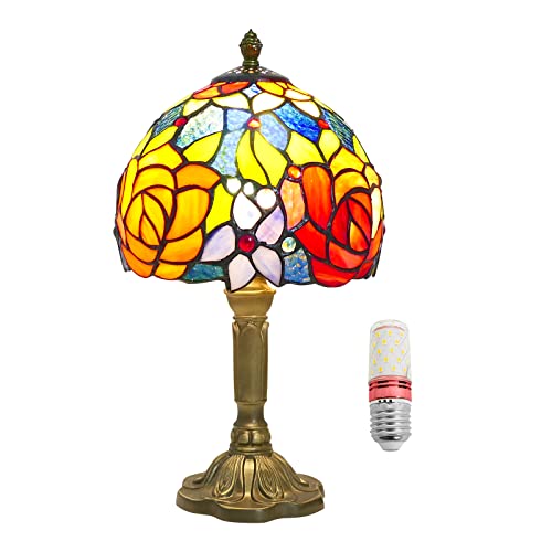 Tiffany Table Lamp Baroque Handmade Stained Glass Desk Lamp