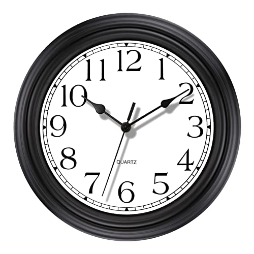 Silent Non-Ticking Retro Quartz Wall Clock - Foxtop Round Classic