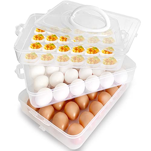 3-Layer Deviled Egg Tray with Lid