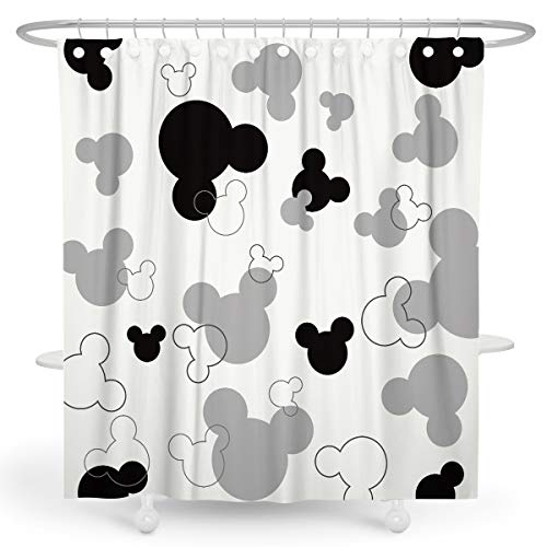 Cartoon Mouse Head Shower Curtain
