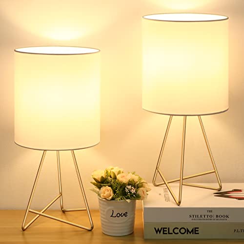BesLowe Bedside Table Lamps Set of 2