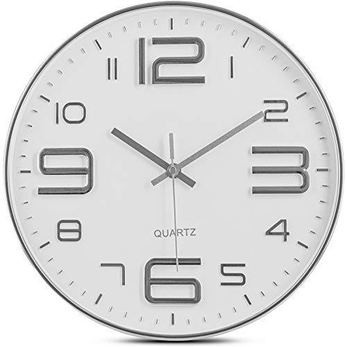 Bernhard Products Silver Wall Clock