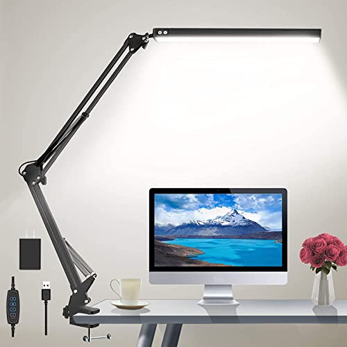 Adjustable Eye-Caring Desk Light with Clamp