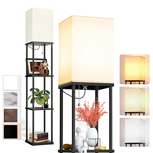 addlon Floor Lamp with Shelves - Versatile Storage and Customizable Lighting