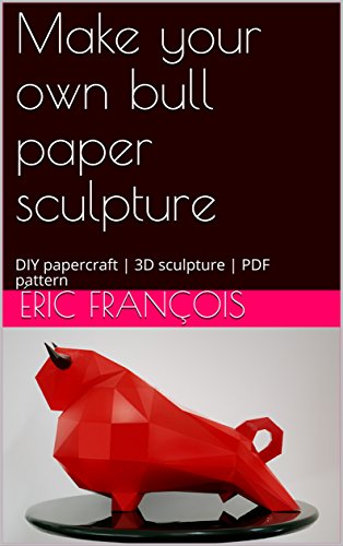 Ecogami Papercraft Bull Sculpture 3D Puzzle