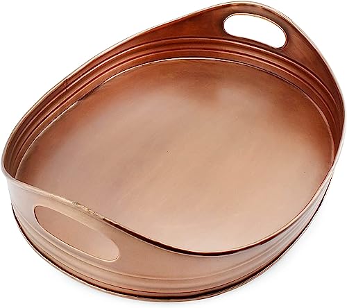Rustic Oval Copper Tray