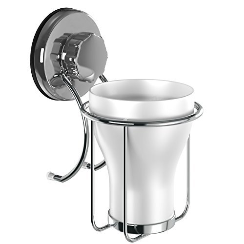 HASKO Suction Cup Toothbrush Holder - Stainless Steel