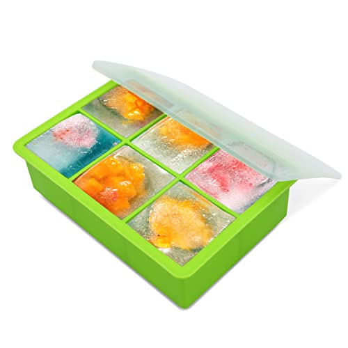 Large Square Ice Cube Trays with Lid
