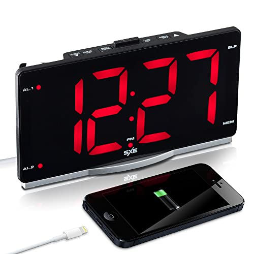 Sxe Digital Alarm Clock Radio with Large Numbers
