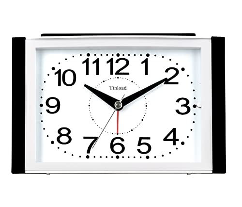 Large Silent Analog Alarm Clock