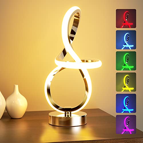 IKSOO Spiral Lamp with 7 RGB LED Colors