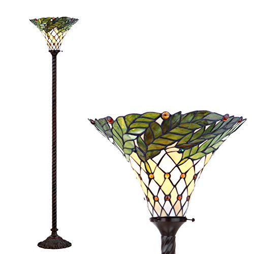 Botanical Tiffany-Style LED Floor Lamp