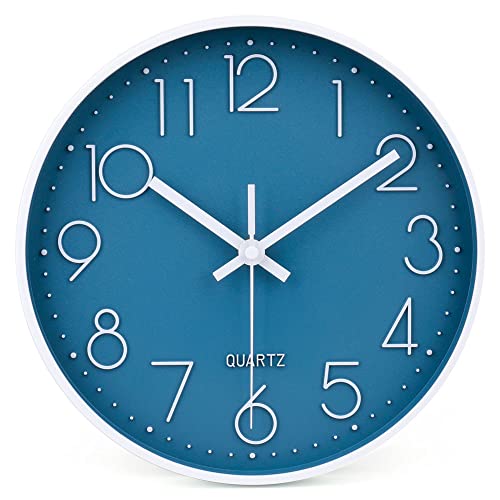 jomparis 10 Inch Cerulean Wall Clock