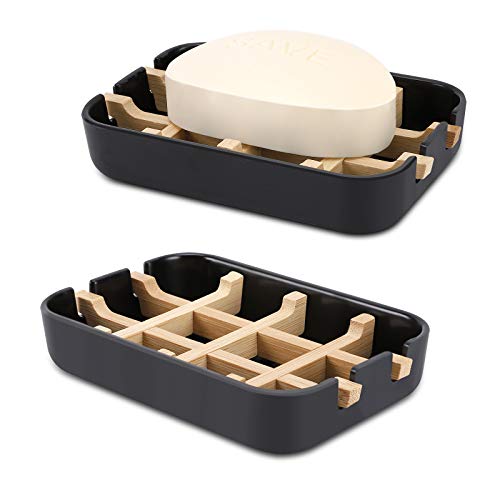 Bamboo Wooden Soap Dishes