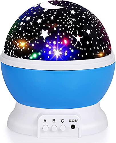 360-Degree Rotating Star Projector Night Light for Kids