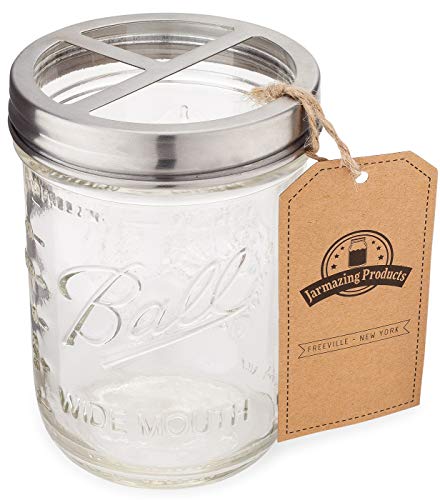 Jarmazing Products Mason Jar Toothbrush Holder