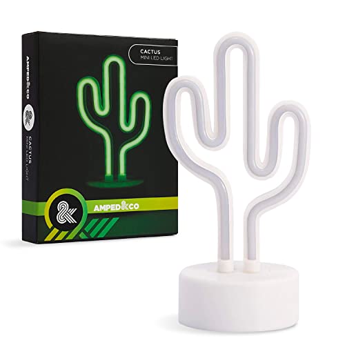 Cactus Decor Desk lamp - Mini Neon Lights for Bedroom