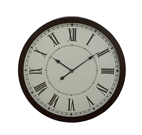 Classic Metal Round Wall Clock - Elegant and Timeless Design