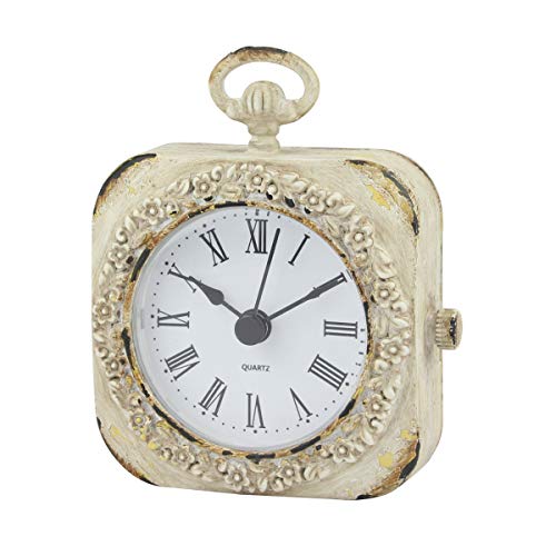 Charming Vintage Clock: Stonebriar Small 4 Inch Decorative Table Top Clock