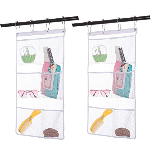 Bsagve Mesh Hanging Caddy Organizer with 6 Pockets
