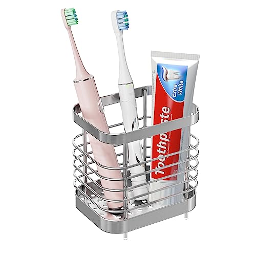 Sgokuno Stainless Steel Toothbrush Holder - Stylish Bathroom Organization Solution