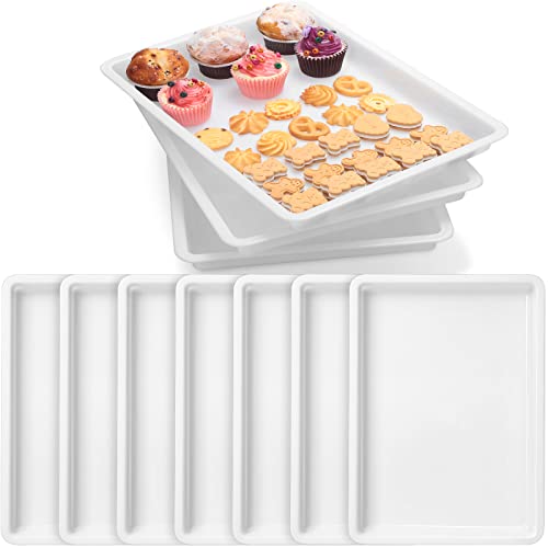 Plastic Serving Trays and Platters - 10 Pack