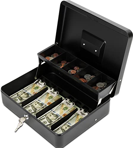 Polspag Cash Box with Lock and 2 Keys