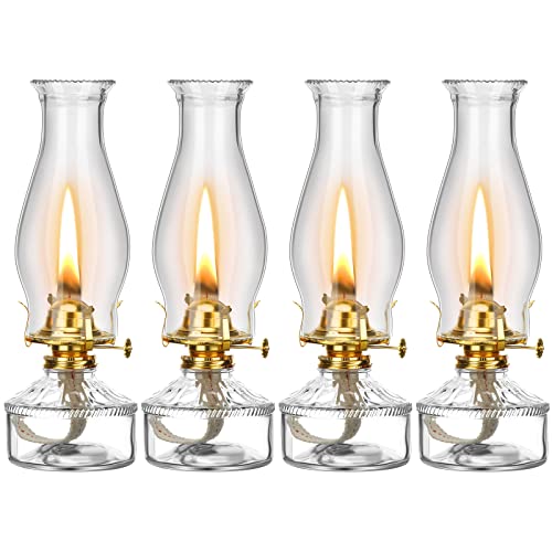 Vintage Glass Kerosene Lamp Oil Lantern