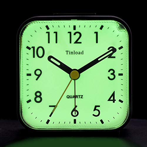 Tinload Night Light Analog Alarm Clock