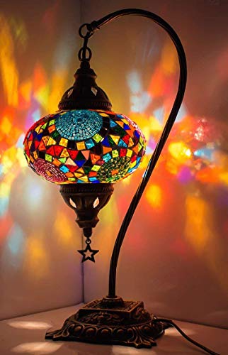 DEMMEX Turkish Moroccan Mosaic Table Lamp