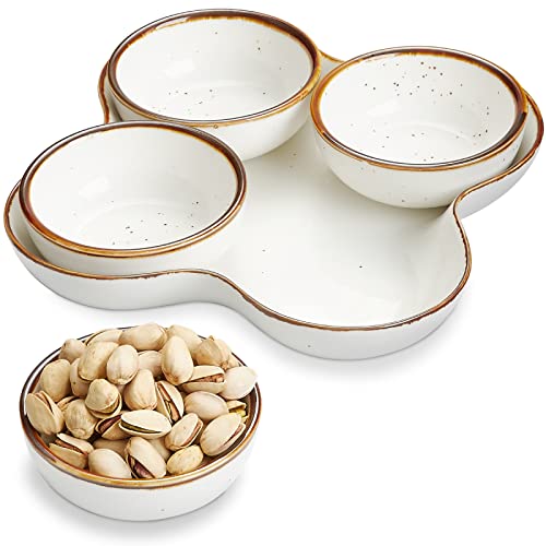 Versatile Ceramic Divided Serving Platter
