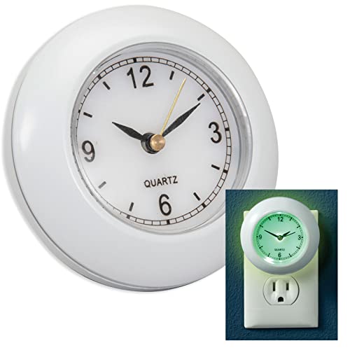 Bits and Pieces Glow-in-The-Dark Outlet Clock