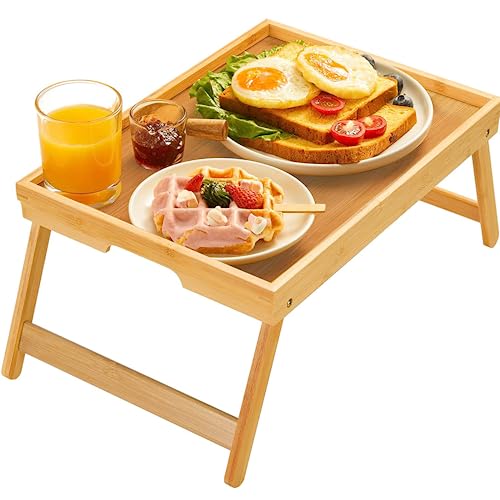 Portable Bamboo Bed Tray Table