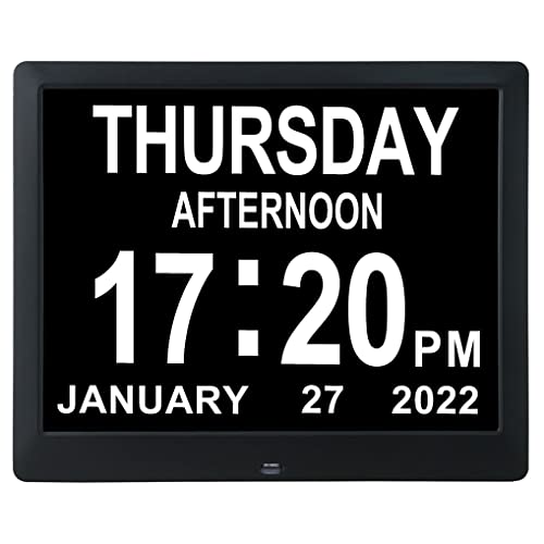 Johnziny 9 inch Large Screen Day Clock for Seniors