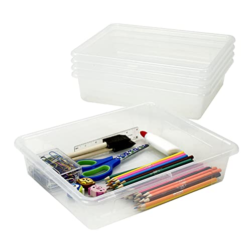 Storex Letter Size Flat Storage Tray - Versatile Organizer Bin