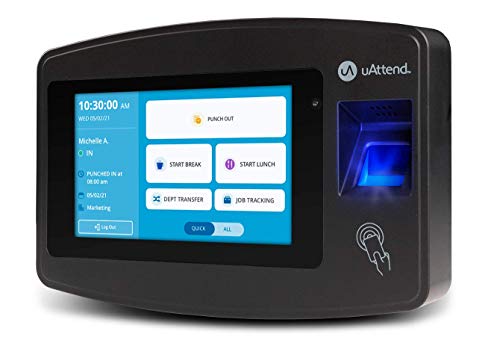 uAttend Cloud-Connected Touchscreen Time Clock
